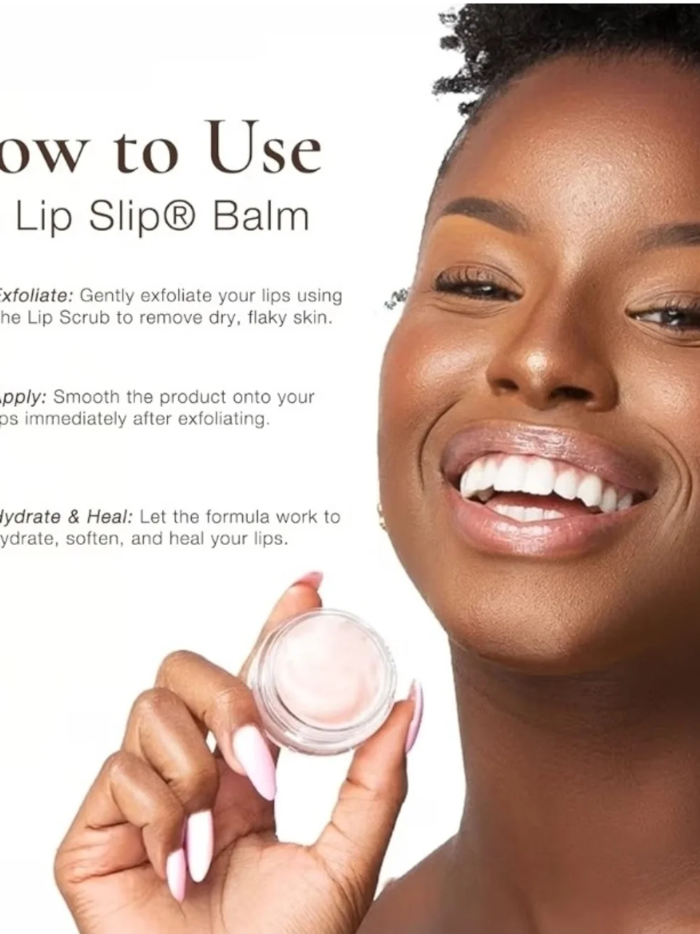 Sara Happ. The Lip Slip Luxe Balm in Soft Pink - Hydrating Shine